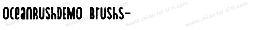 OceanRushDEMO BrushS字体转换